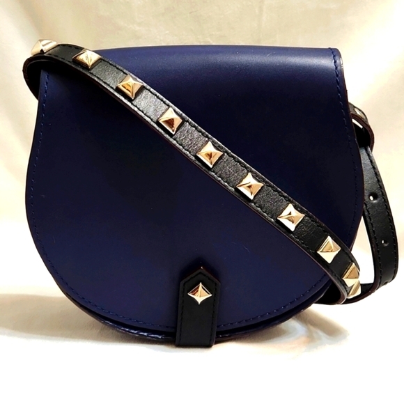 Rebecca Minkoff Handbags - Rebecca Minkoff Navy Crossbody Bag with Studs